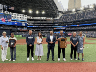 Athletic Thereapy students receiving their awards.